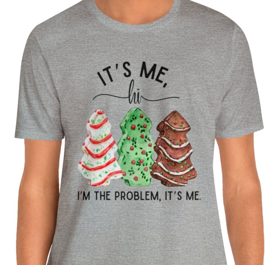 It's Me, Hi Christmas Tree Cake Unisex Jersey Short Sleeve Tee