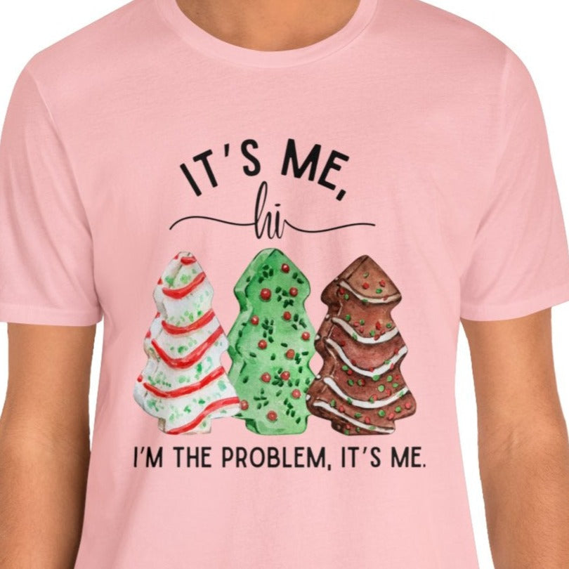 It's Me, Hi Christmas Tree Cake Unisex Jersey Short Sleeve Tee