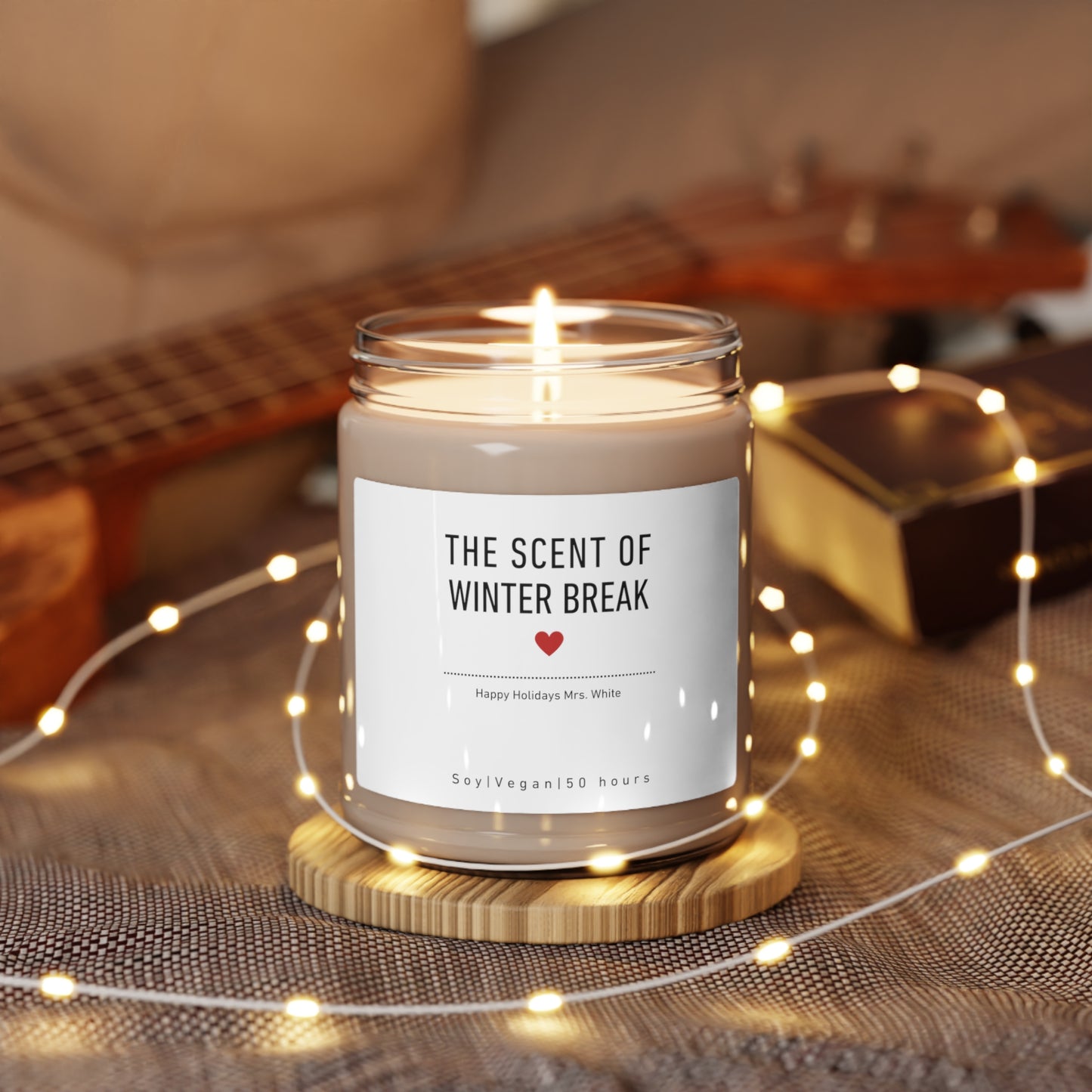 The Scent of Winter Break Soy Candle, 9oz