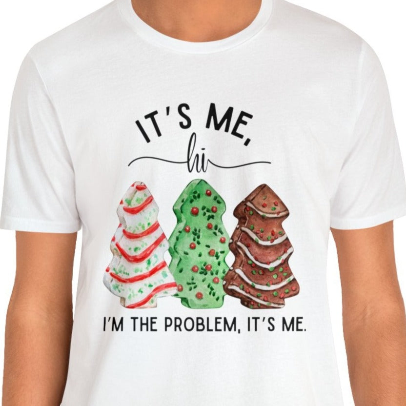 It's Me, Hi Christmas Tree Cake Unisex Jersey Short Sleeve Tee
