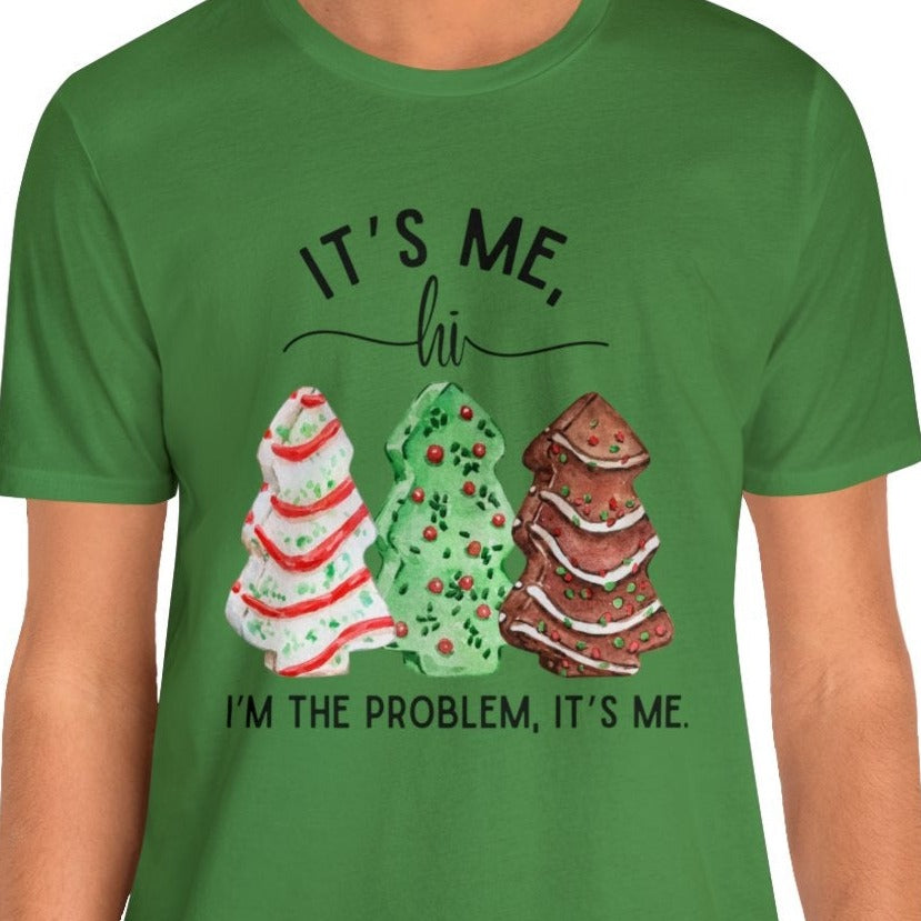 It's Me, Hi Christmas Tree Cake Unisex Jersey Short Sleeve Tee
