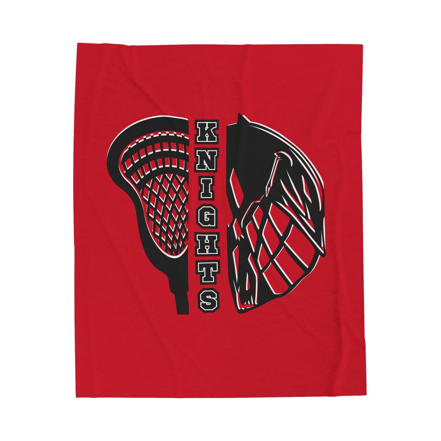 Knights Lacrosse Velveteen Plush Blanket