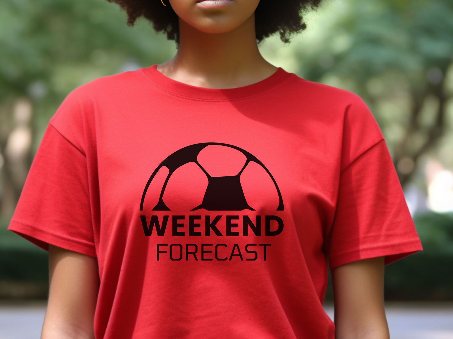 Weekend Forecast Soccer T-shirt