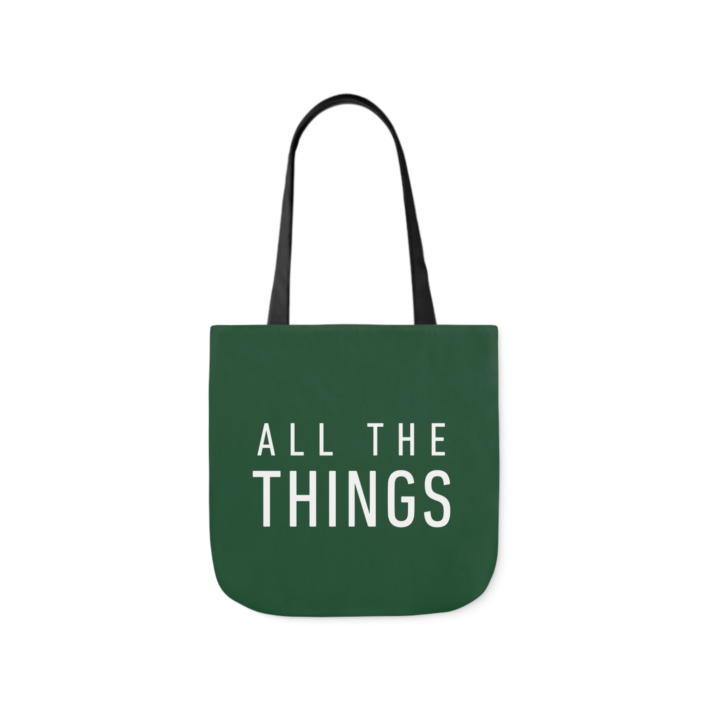 All The Things Green Polyester Canvas Tote Bag (AOP)