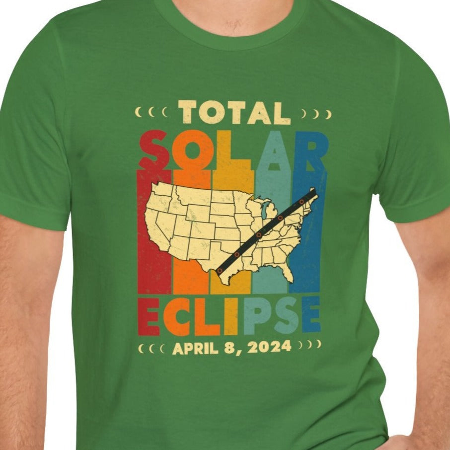 Total Eclipse Map Unisex Jersey Short Sleeve Tee