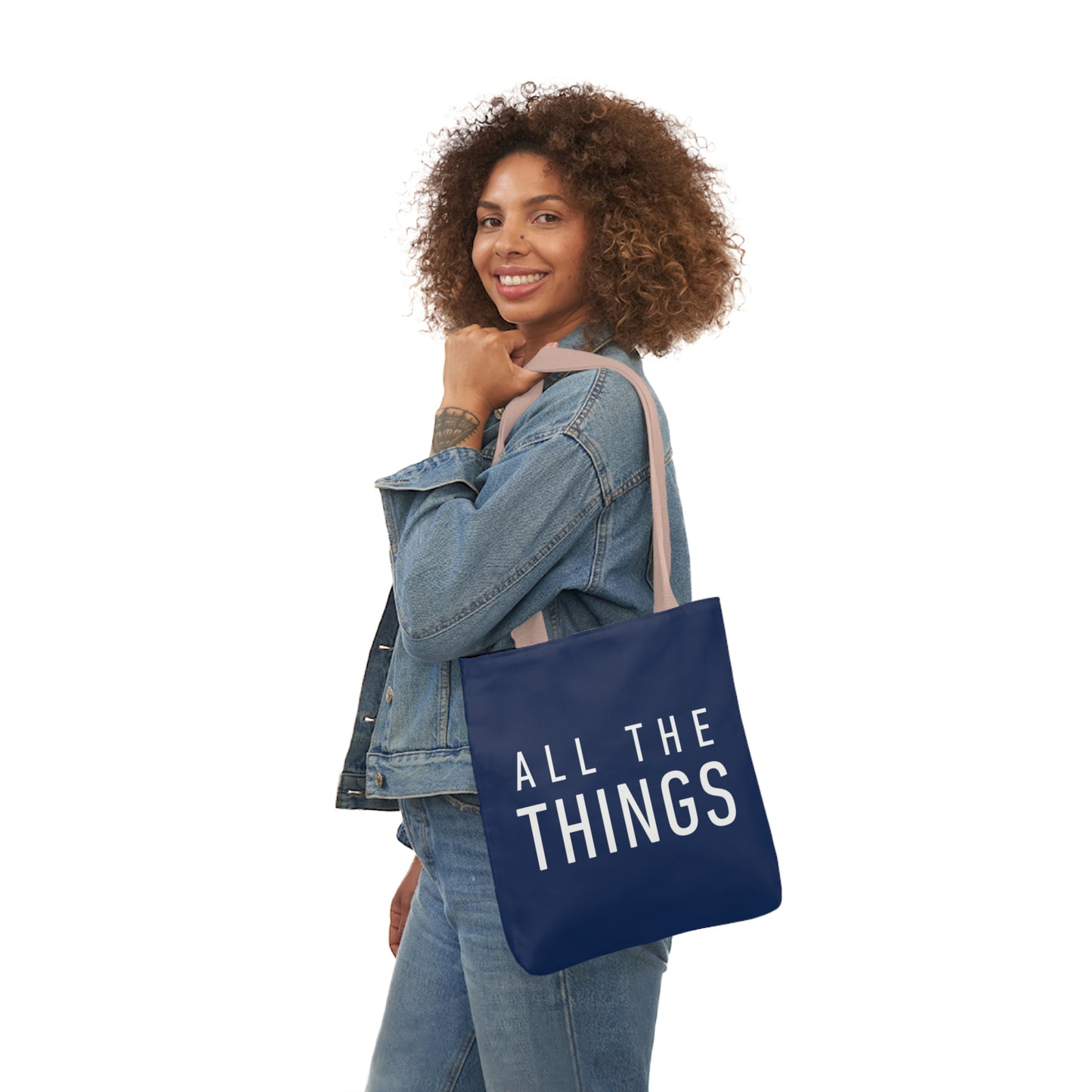 All The Things Polyester Canvas Tote Bag (AOP)