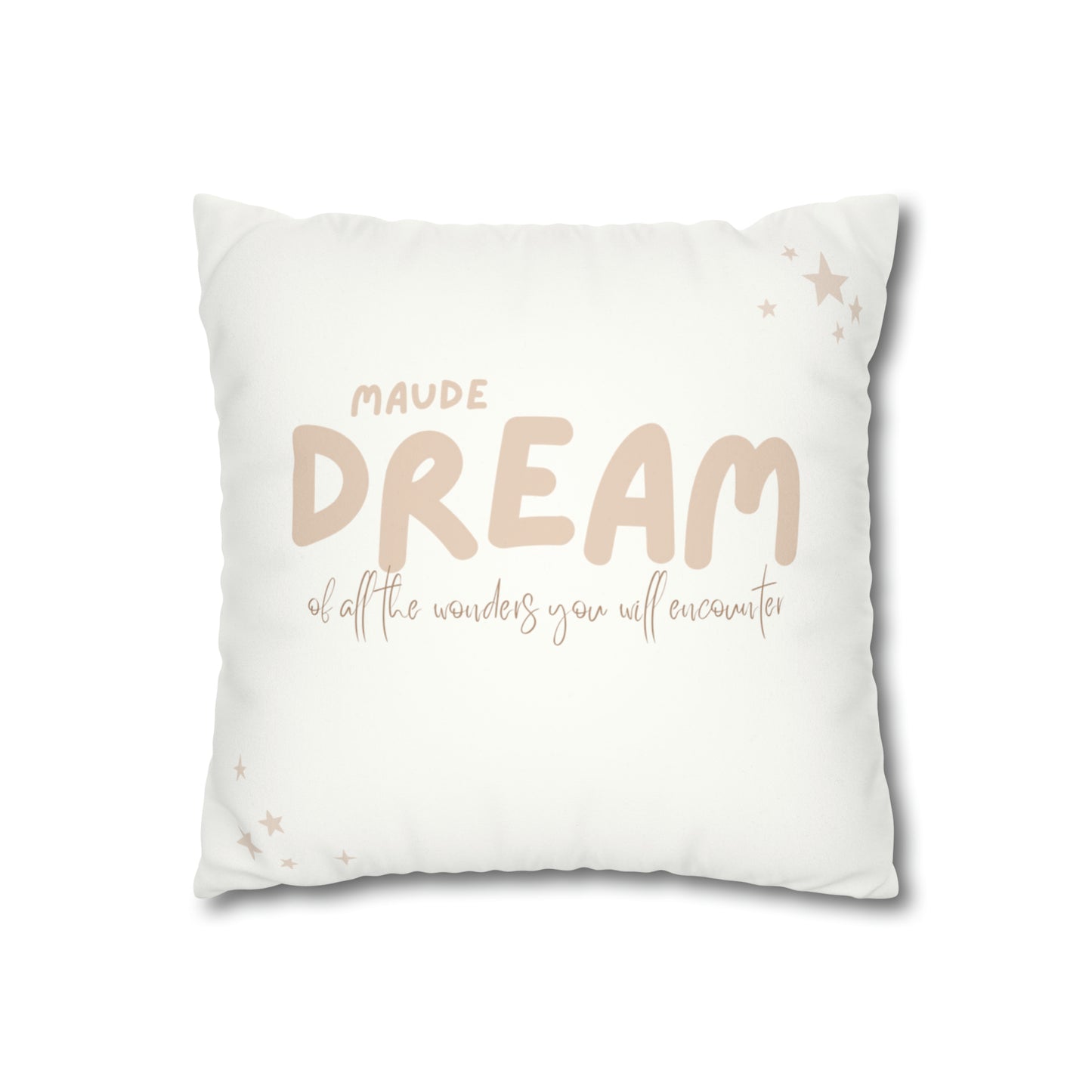 Maude Faux Suede Square Pillow Case