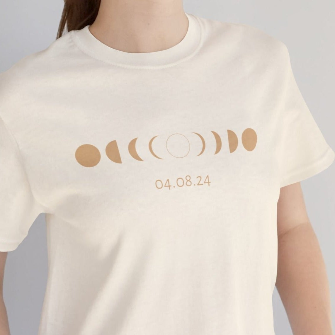 Eclipse Moon Phases 04.08.24 Unisex Jersey Short Sleeve Tee