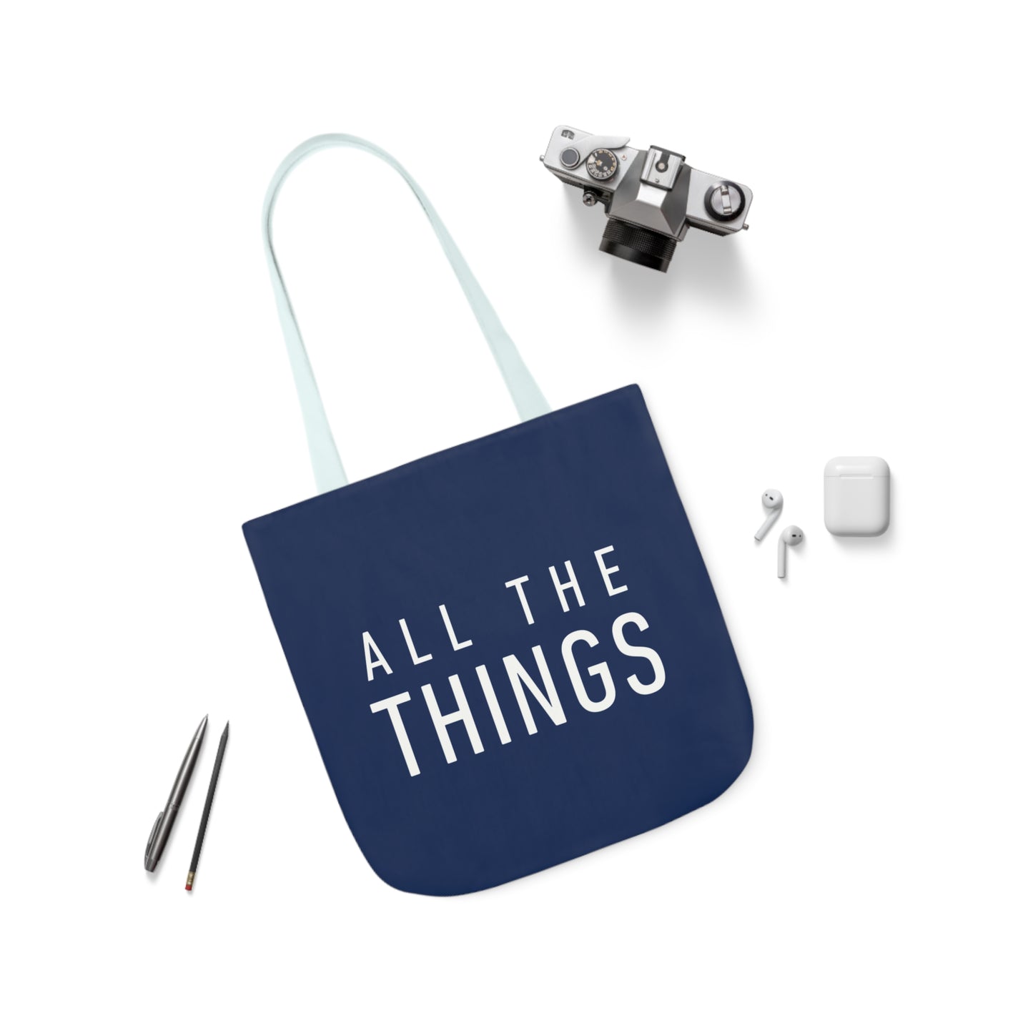 All The Things Polyester Canvas Tote Bag (AOP)