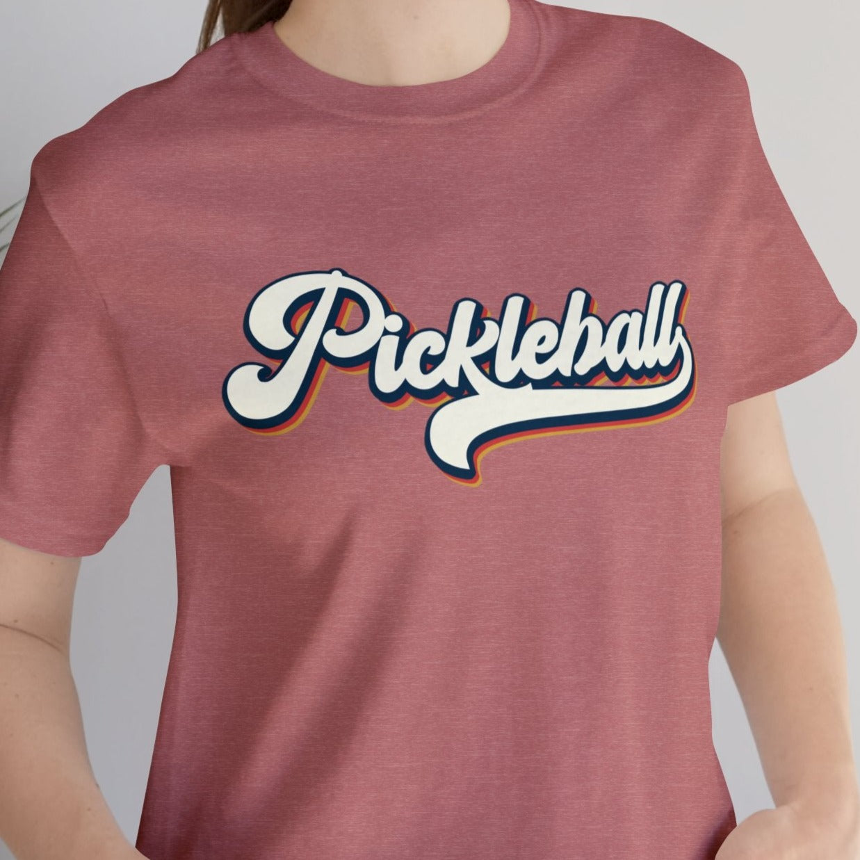 Retro Pickleball Unisex Jersey Short Sleeve Tee