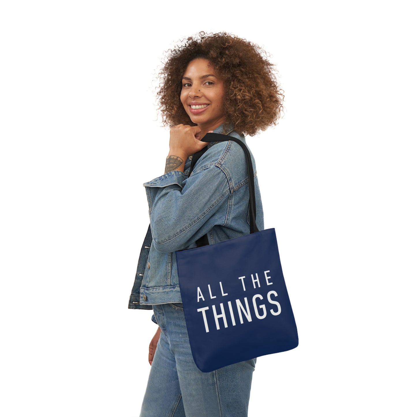 All The Things Polyester Canvas Tote Bag (AOP)