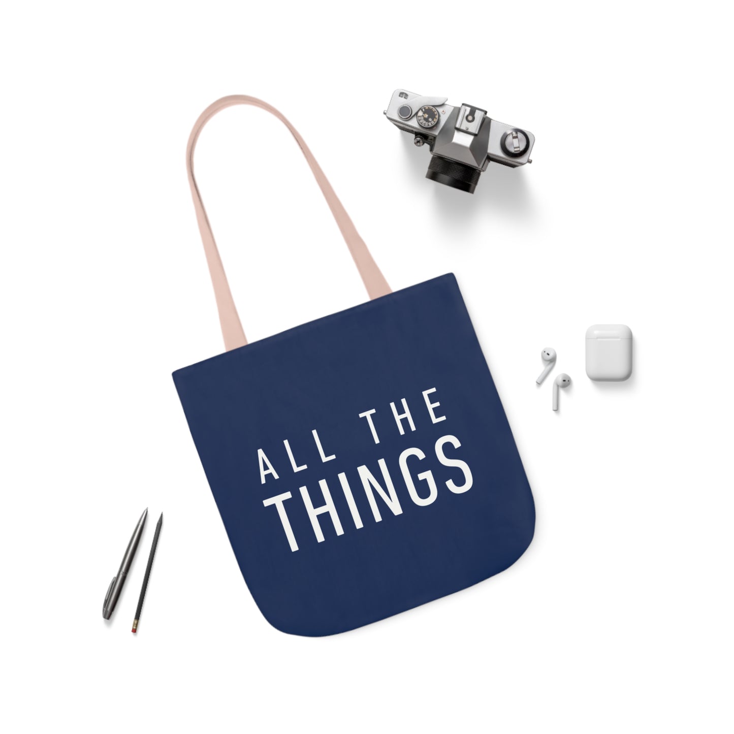 All The Things Polyester Canvas Tote Bag (AOP)