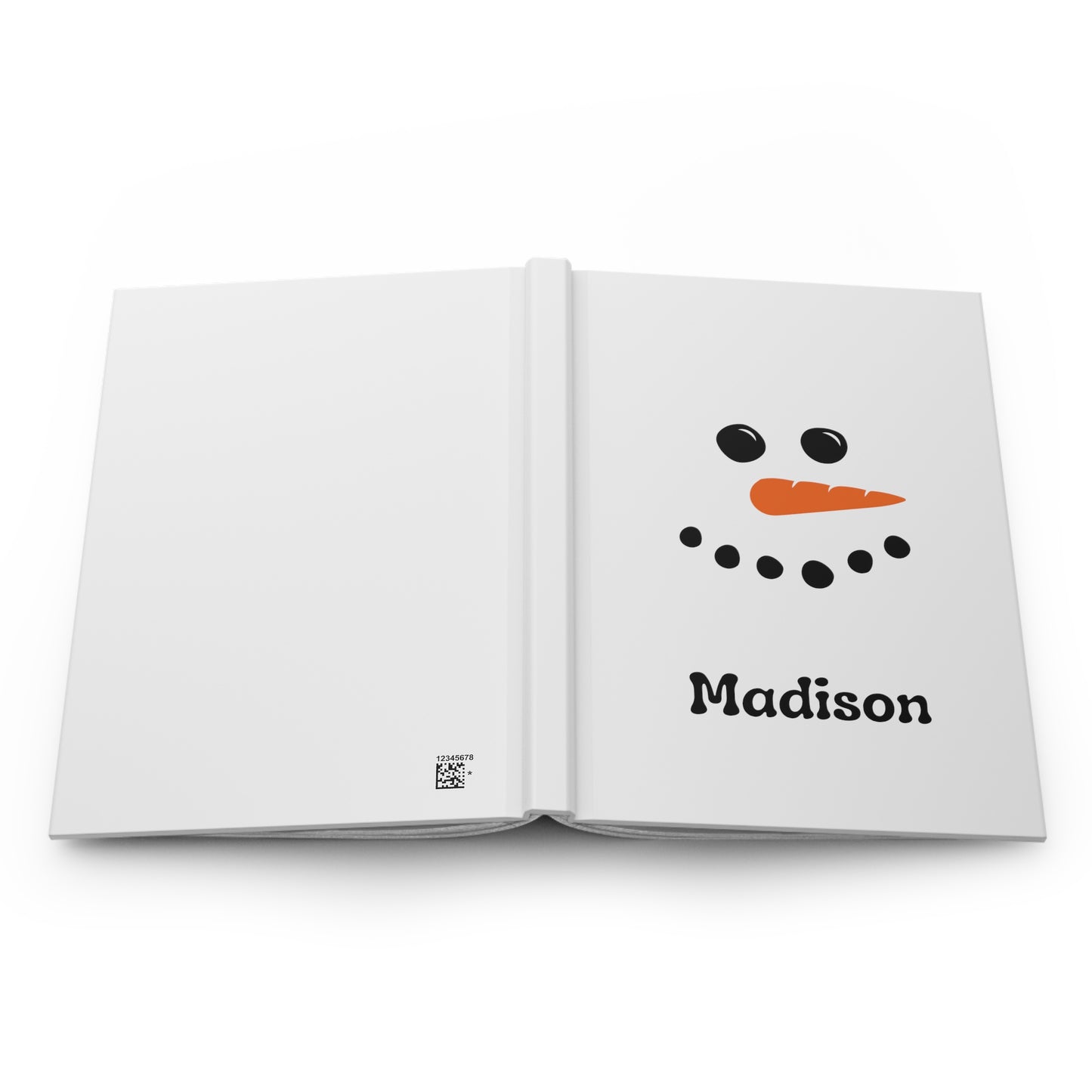 Personalized Snowman Matte Journal Hardcover