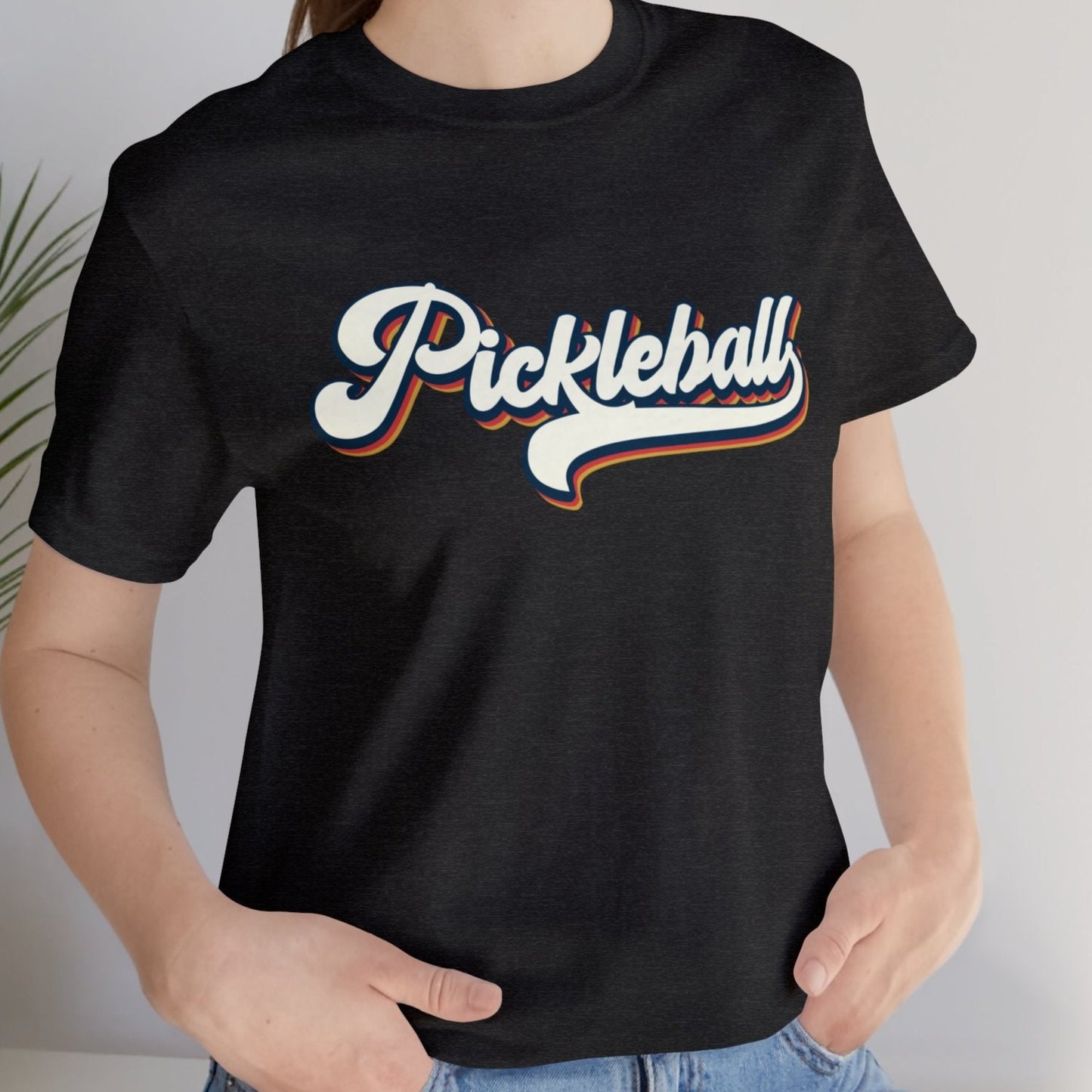 Retro Pickleball Unisex Jersey Short Sleeve Tee