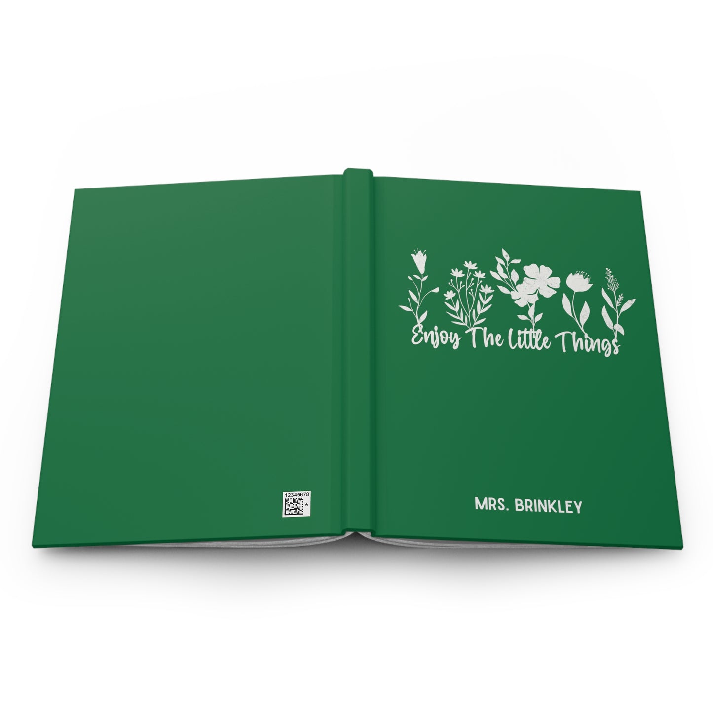 Personalized Enjoy the Little Things Hardcover Journal Matte