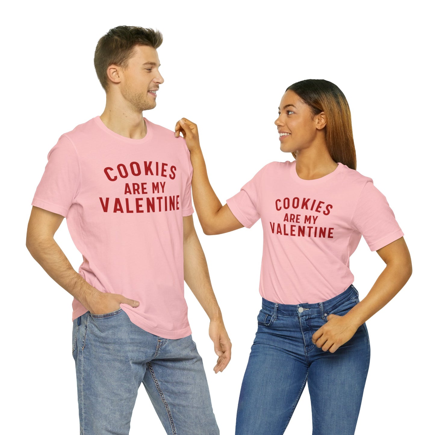 Cookies are my Valentine Unisex Jersey Short Sleeve Tee