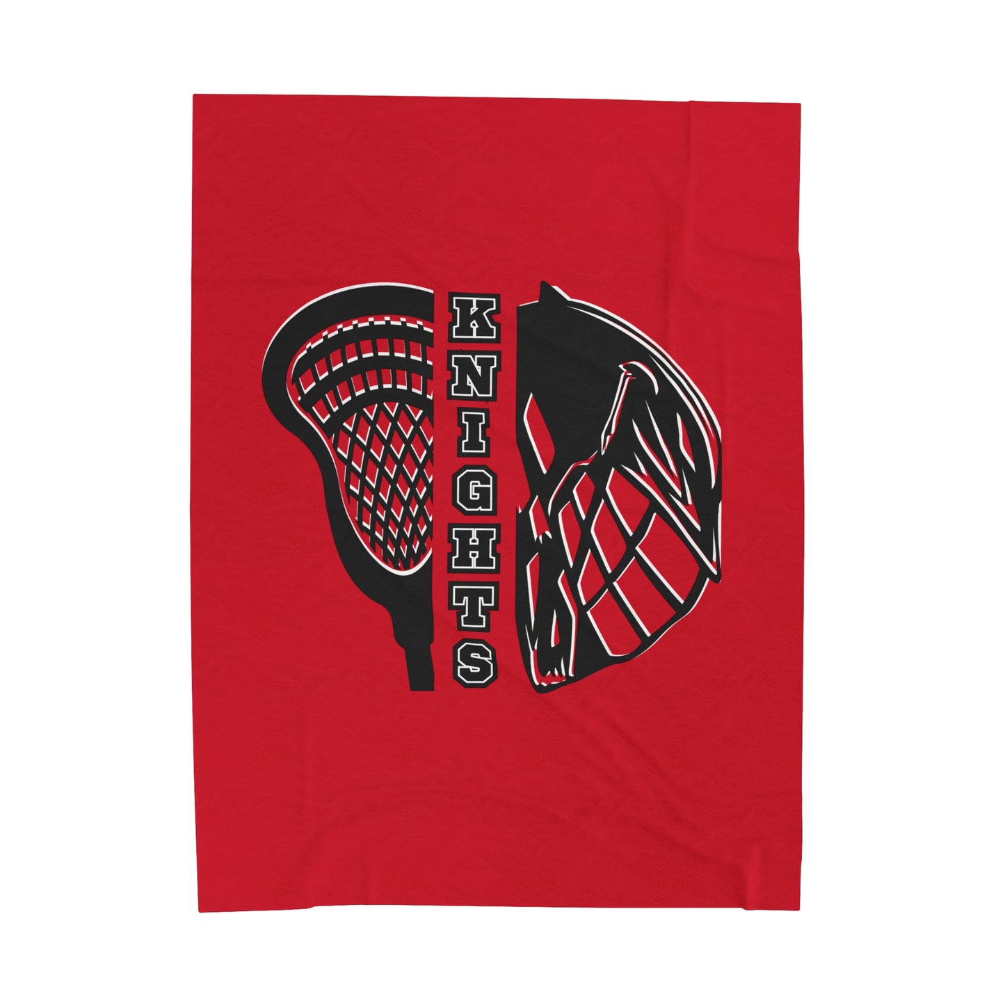 Knights Lacrosse Velveteen Plush Blanket