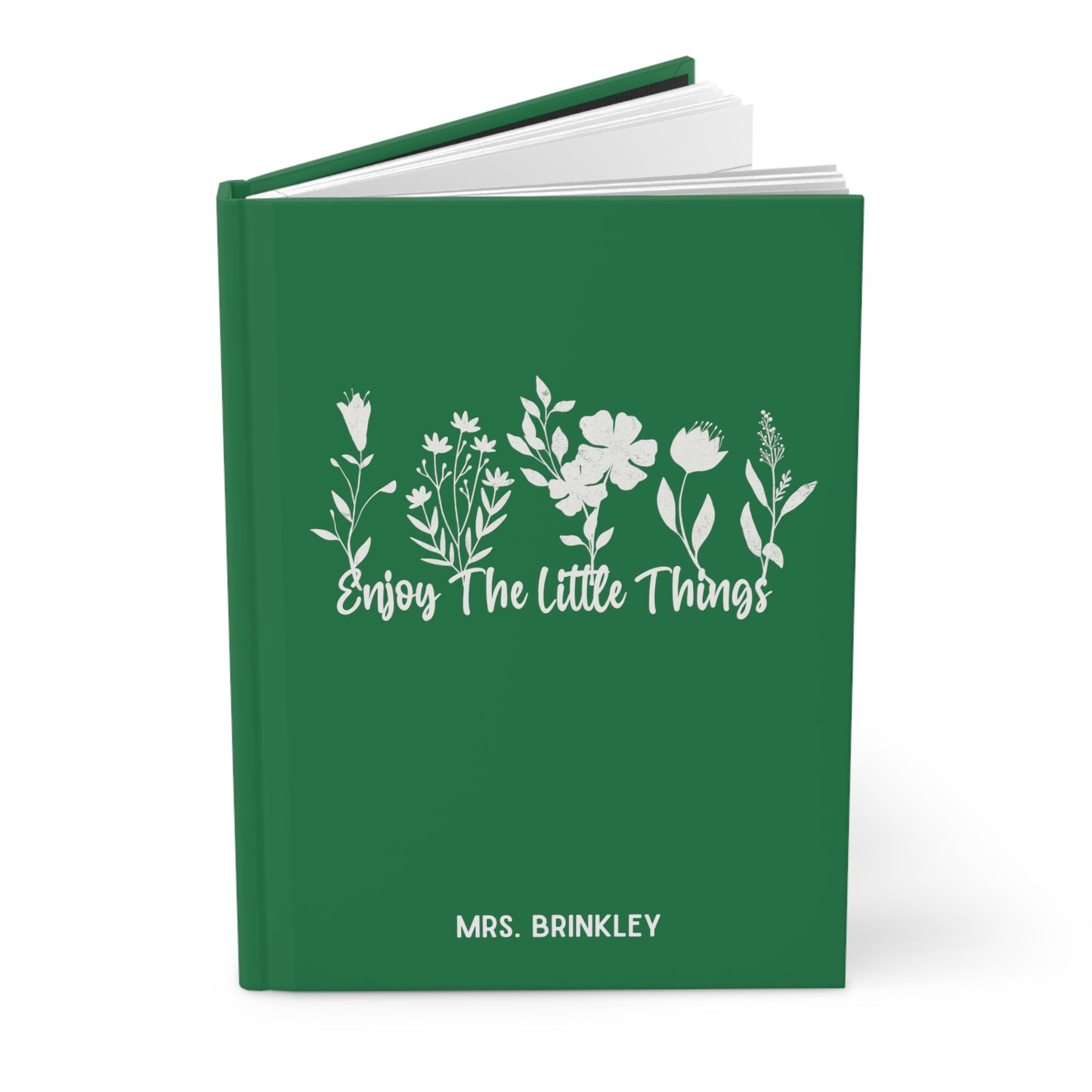 Personalized Enjoy the Little Things Hardcover Journal Matte