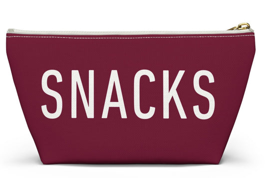 Snacks Accessory Pouch w T-bottom - berry