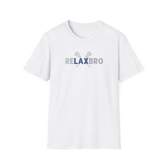 RELAXBRO Lacrosse Gray/Blue Softstyle T-Shirt