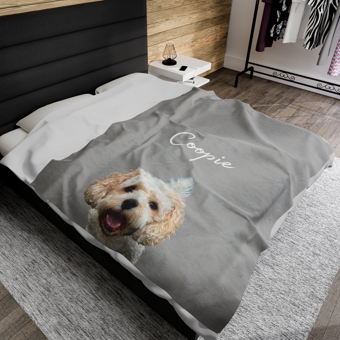 Custom Pet Velveteen Plush Blanket