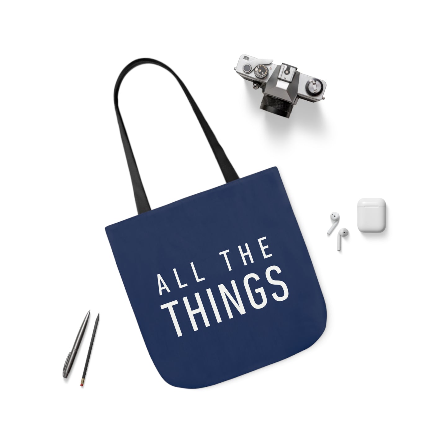 All The Things Polyester Canvas Tote Bag (AOP)