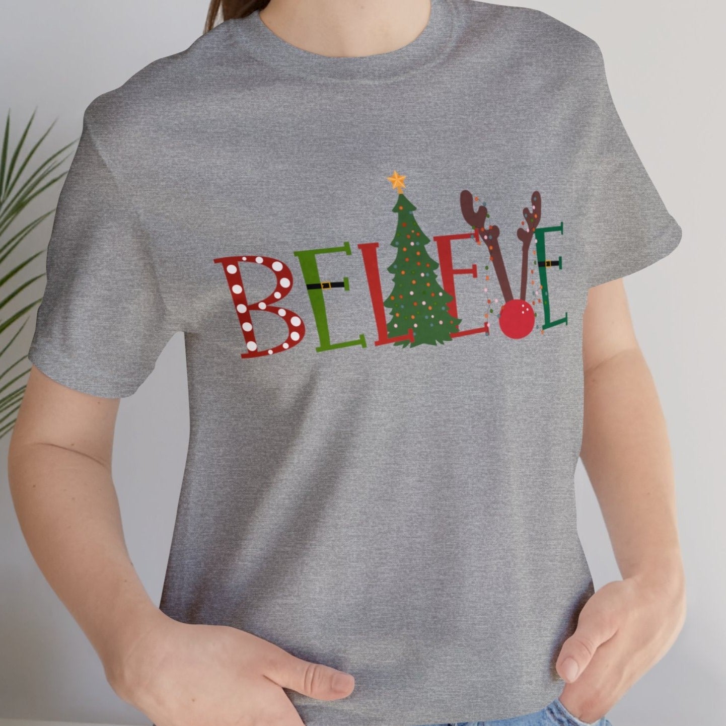 Believe Christmas Unisex Jersey Short Sleeve Tee