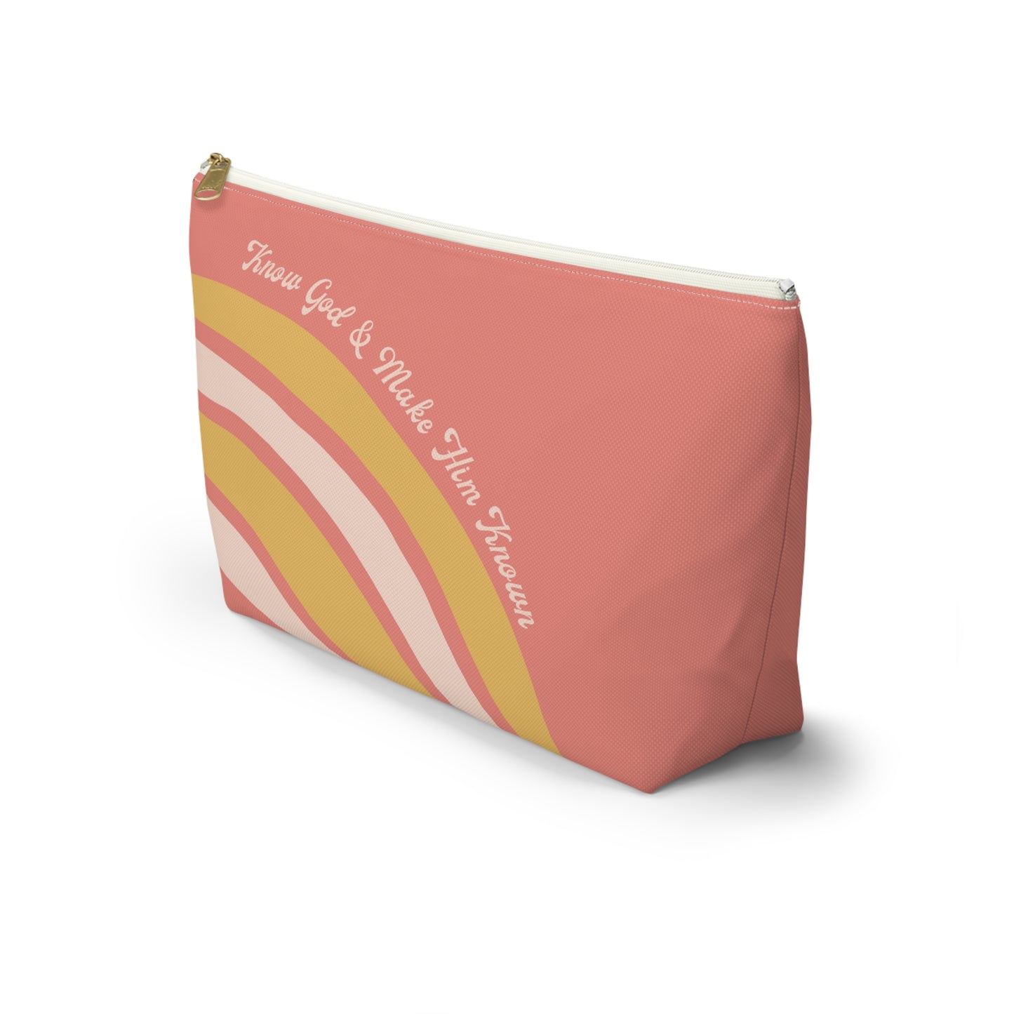 Know God & Make Him Known Accessory Pouch w T-bottom