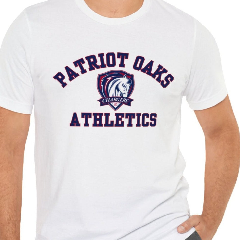 Patriot Oaks Athletics Unisex Jersey Short Sleeve Tee