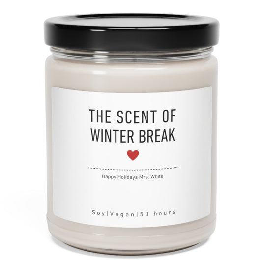 The Scent of Winter Break Soy Candle, 9oz