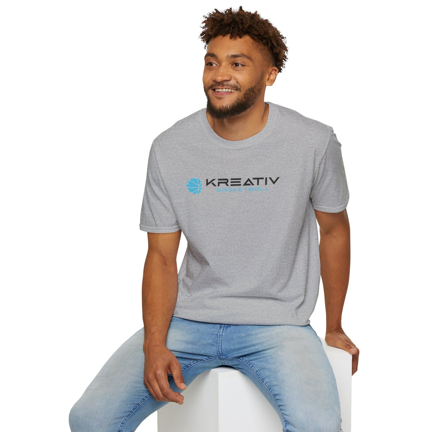 Kreative Basketball Blue - Unisex Softstyle T-Shirt