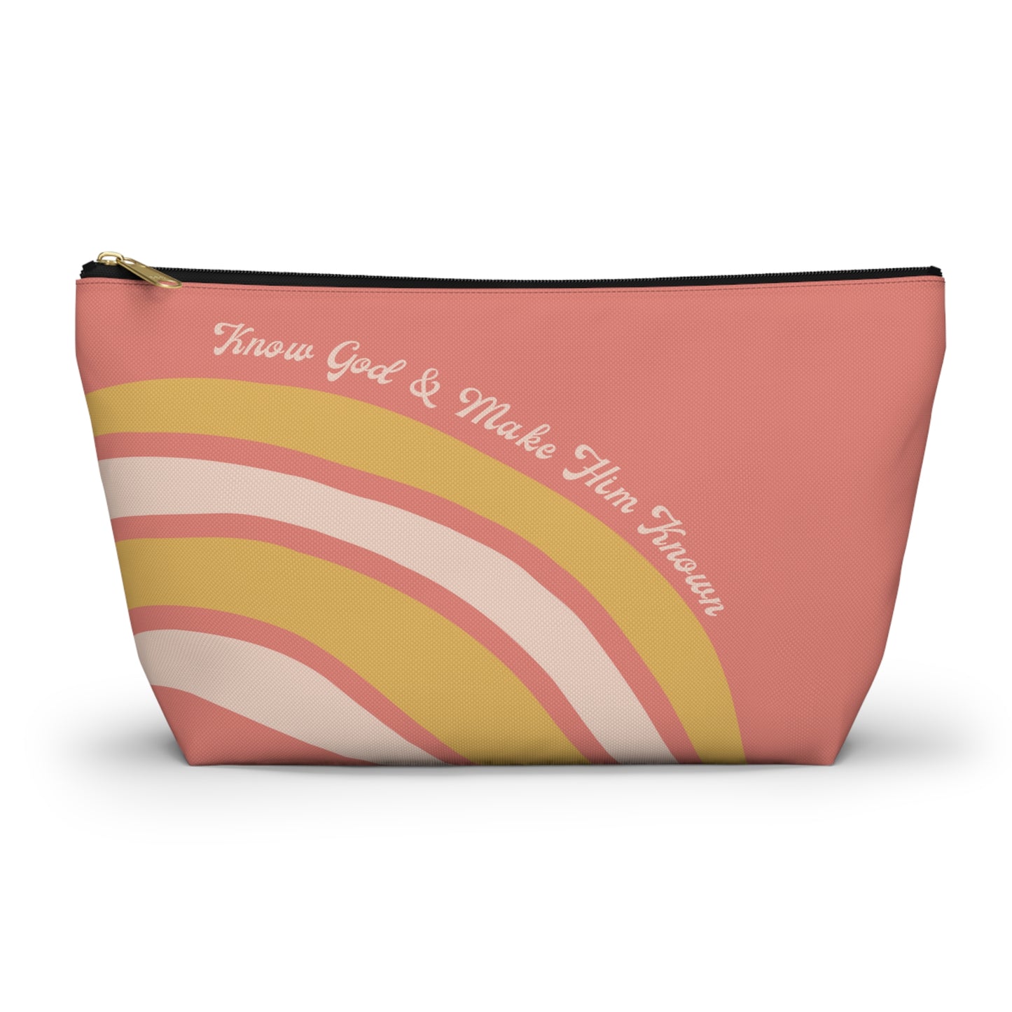 Know God & Make Him Known Accessory Pouch w T-bottom