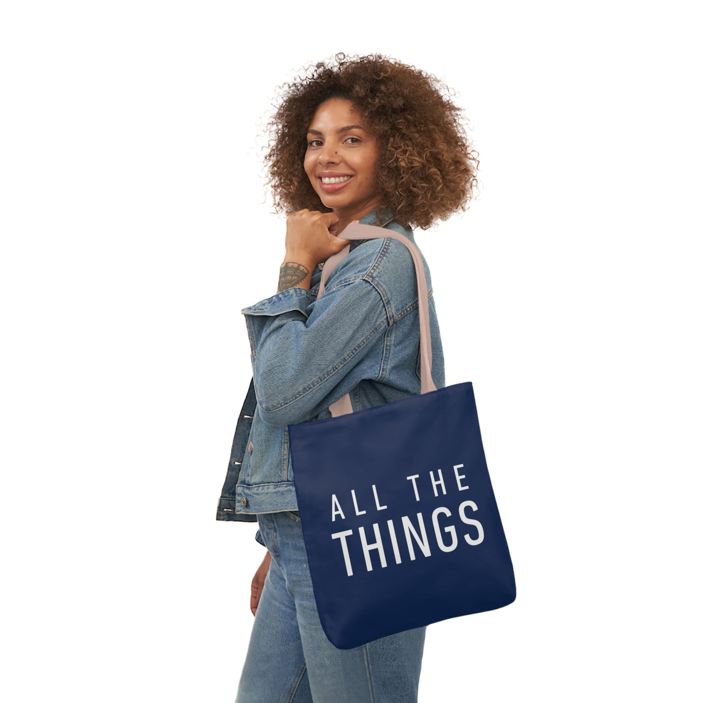 All The Things Polyester Canvas Tote Bag (AOP)