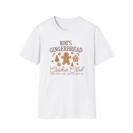 Mimi's Gingerbread Cookie Club - Unisex Softstyle T-Shirt