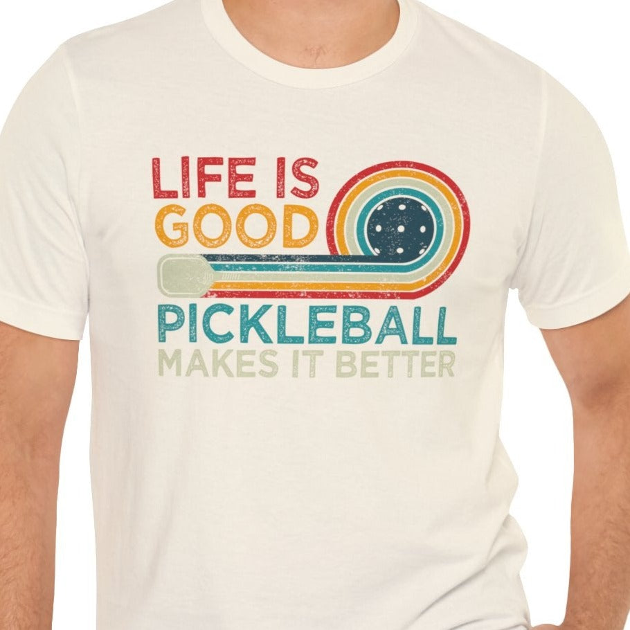 Life is Good, Pickleball Unisex Jersey Short Sleeve Tee