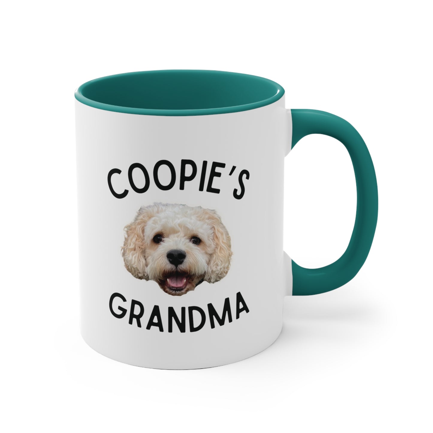 Custom Picture Christmas Grandparent 11oz Accent Mug