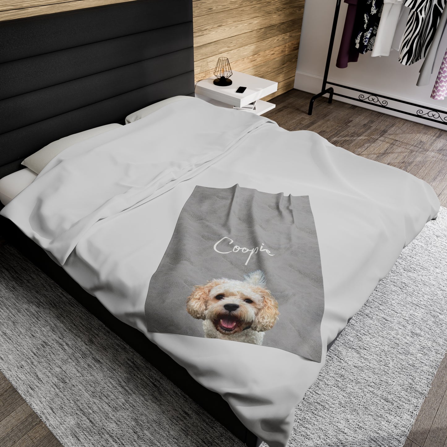 Custom Pet Velveteen Plush Blanket