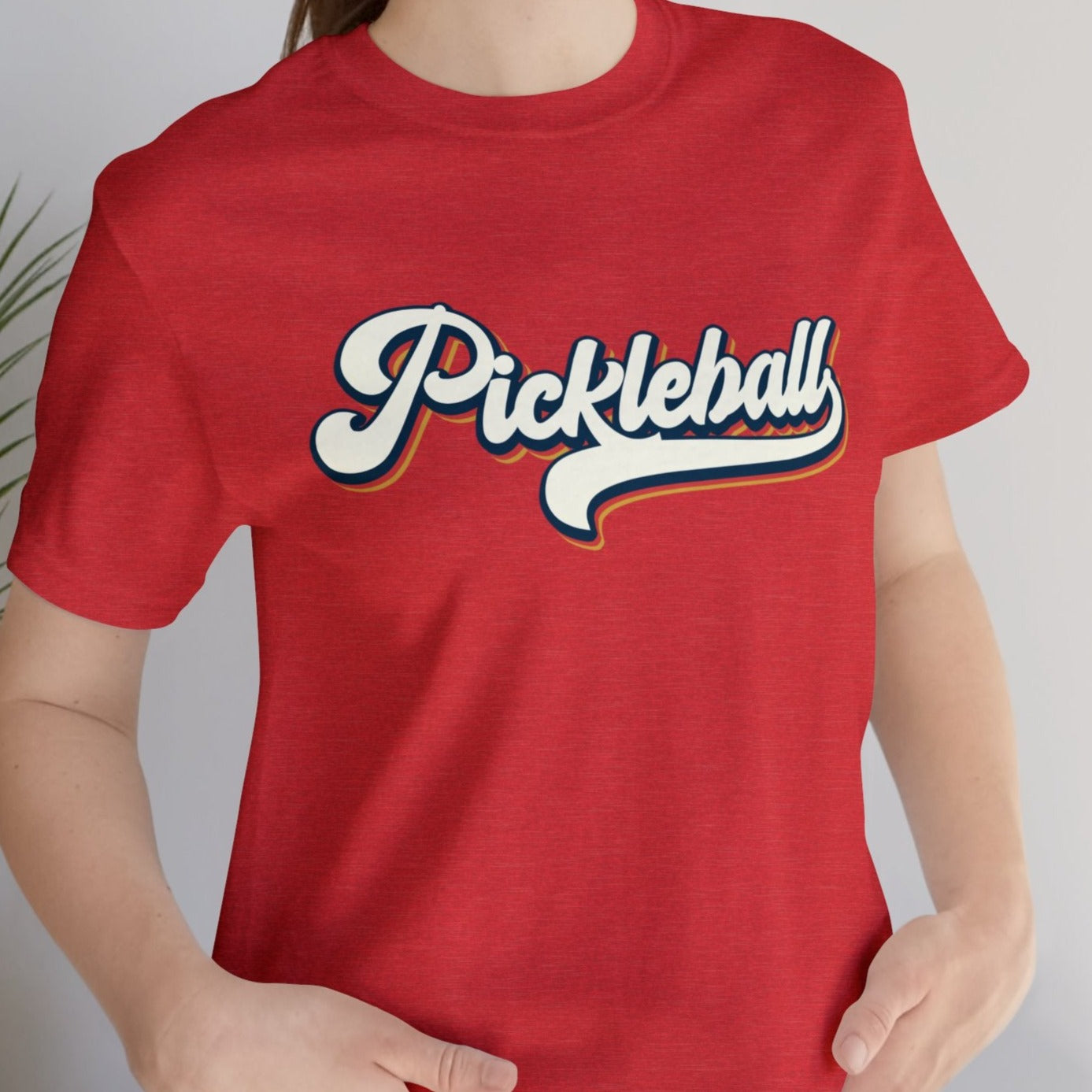 Retro Pickleball Unisex Jersey Short Sleeve Tee