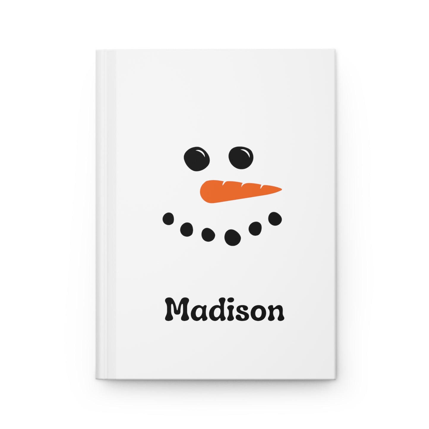 Personalized Snowman Matte Journal Hardcover