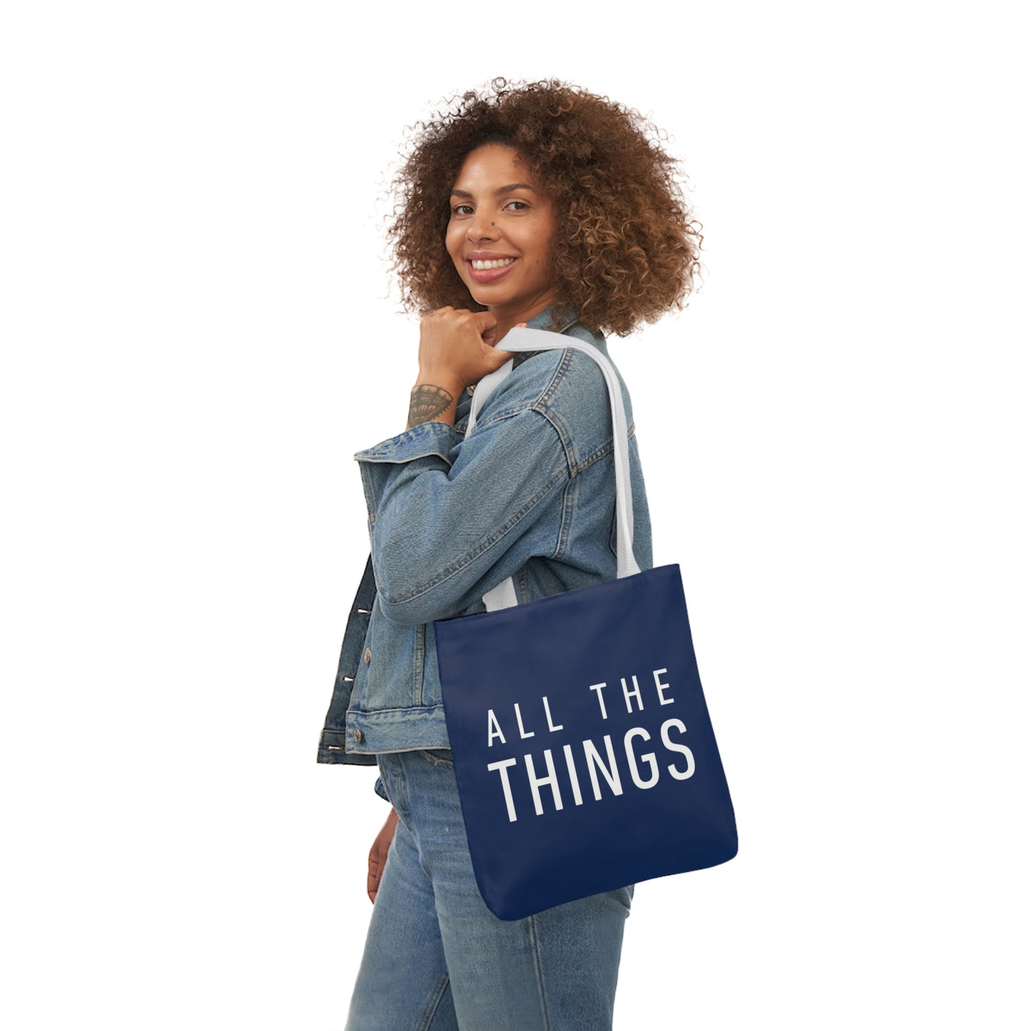 All The Things Polyester Canvas Tote Bag (AOP)