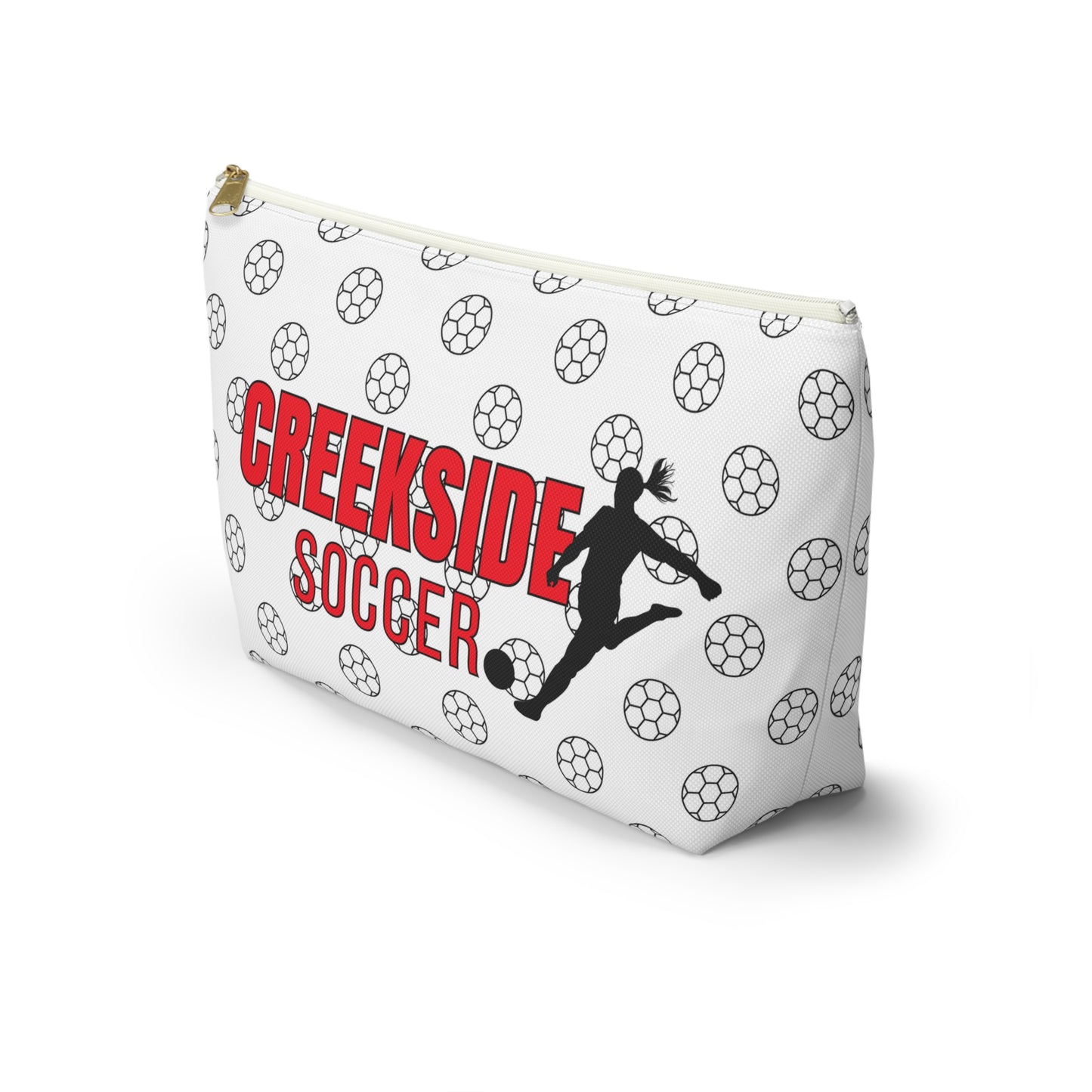 Custom Women's Soccer Accessory Pouch w T-bottom