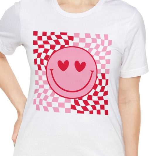 Retro Heart Eyes Unisex Jersey Short Sleeve Tee