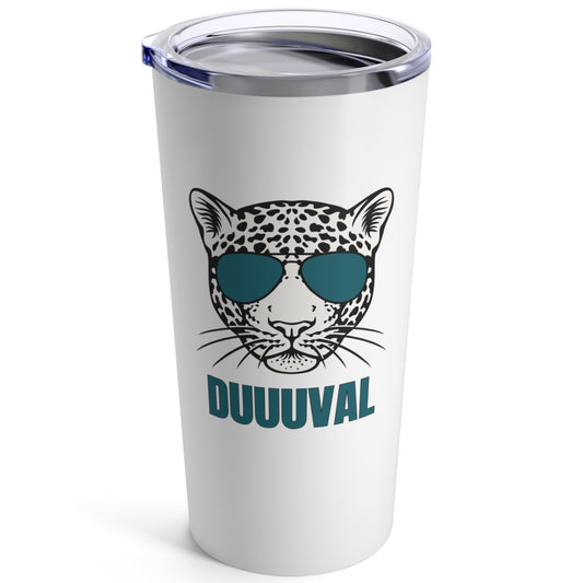 DUUVAL Jags Teal Sunglasses Tumbler 20oz