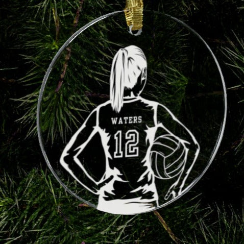 Custom Volleyball Player Acrylic Ornament