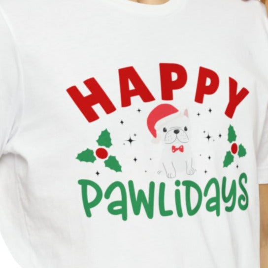 Happy Pawlidays Unisex Jersey Short Sleeve Tee