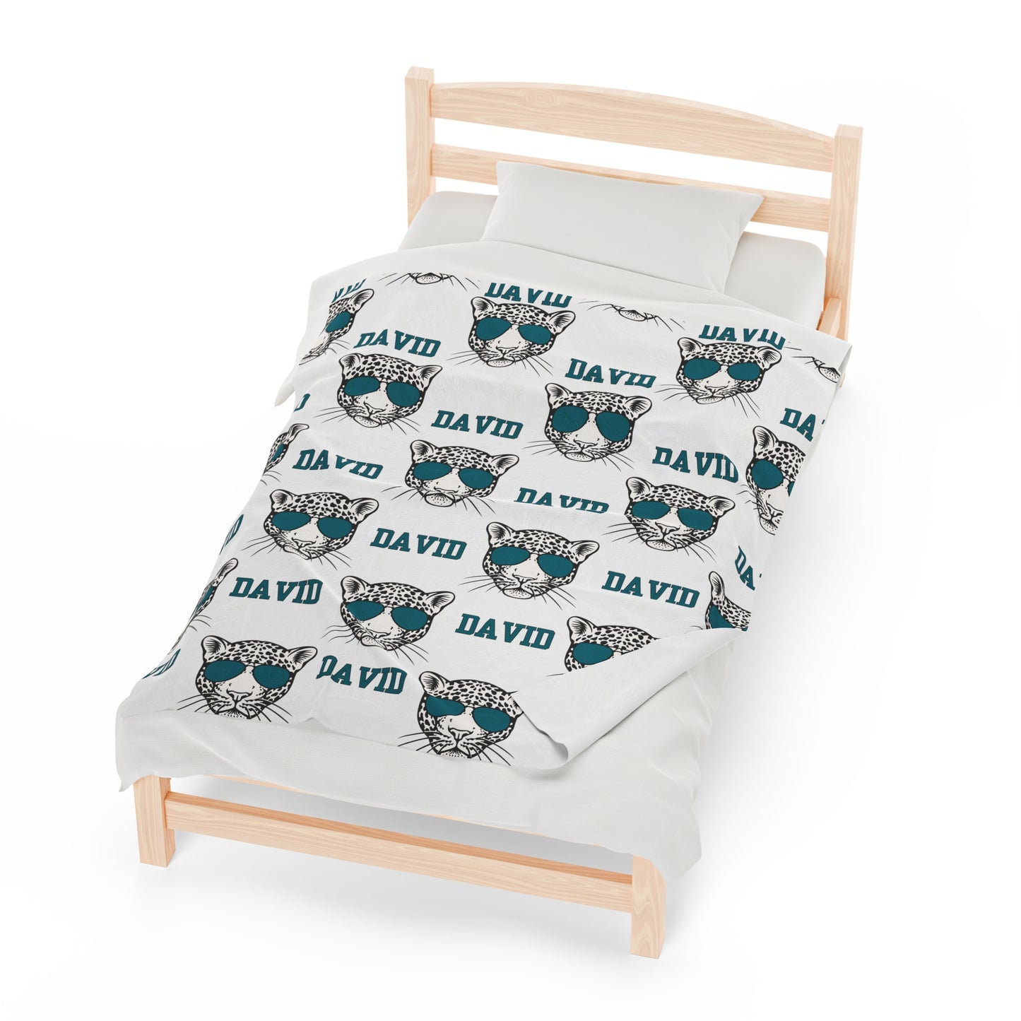 Jaguar Personalized Velveteen Plush Blanket