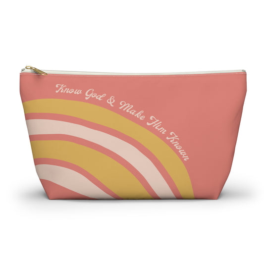 Know God & Make Him Known Accessory Pouch w T-bottom