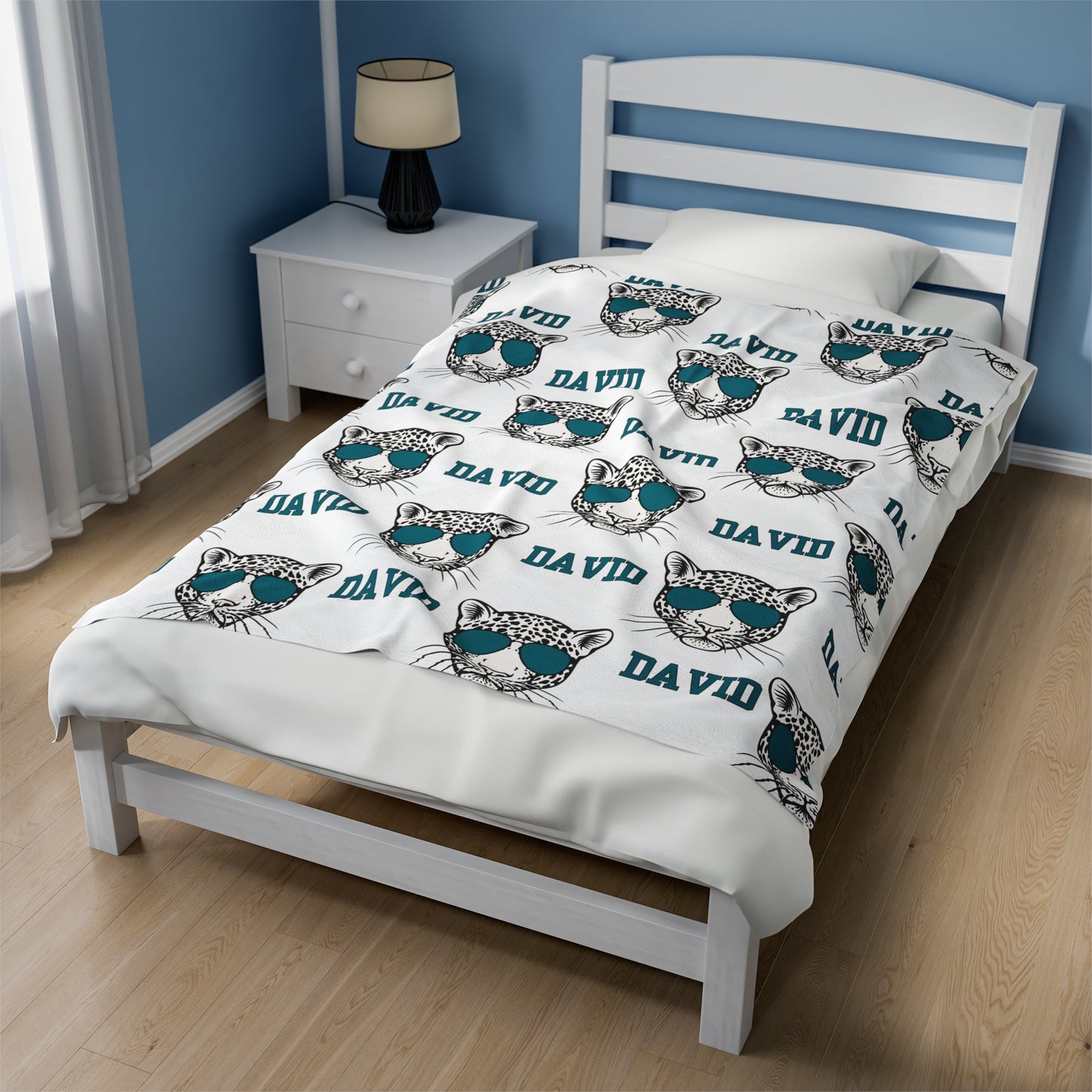 Jaguar Personalized Velveteen Plush Blanket