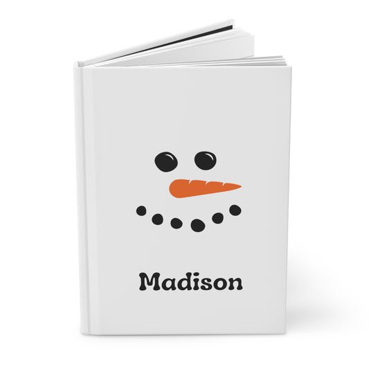 Personalized Snowman Matte Journal Hardcover