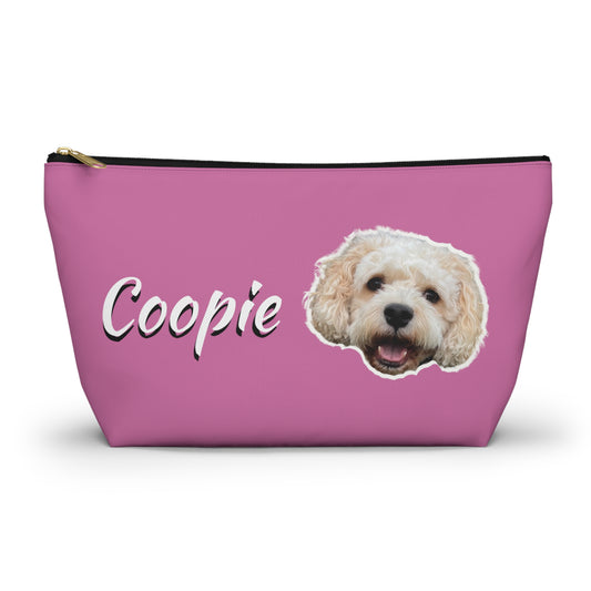 Custom Pet Pink Accessory Pouch w T-bottom